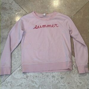 Crewcuts Pink "Summer" Sweatshirt Size Large